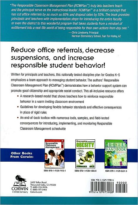Responsible Classroom Management, Grades K-5: A Schoolwide Plan