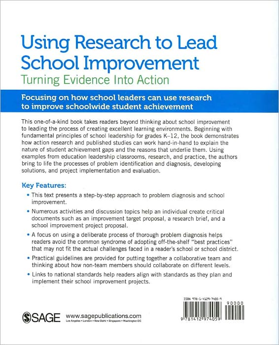 Using Research to Lead School Improvement: Turning Evidence Into Action