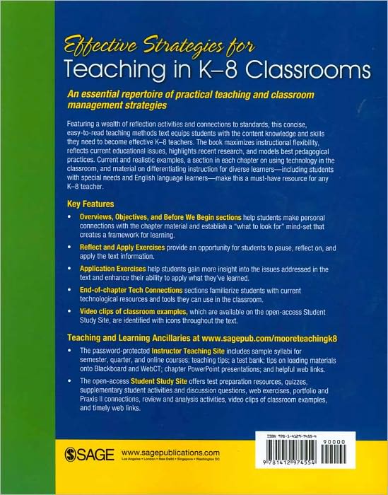 Effective Strategies for Teaching in K-8 Classrooms