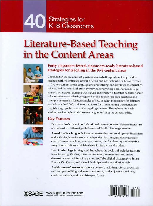 Literature-Based Teaching in the Content Areas: 40 Strategies for K-8 Classrooms