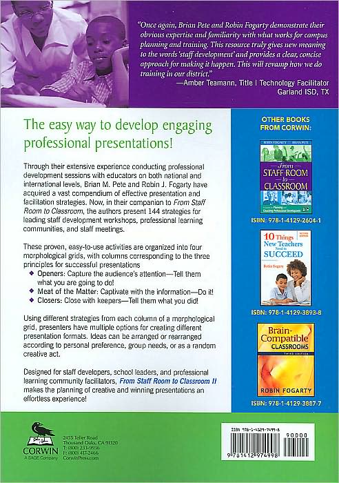 From Staff Room to Classroom II: The One-Minute Professional Development Planner