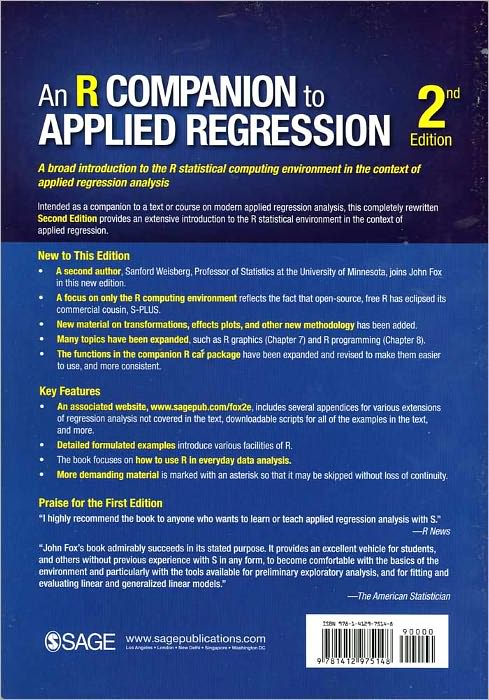 An R Companion to Applied Regression