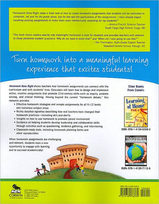 Homework Done Right: Powerful Learning in Real-Life Situations
