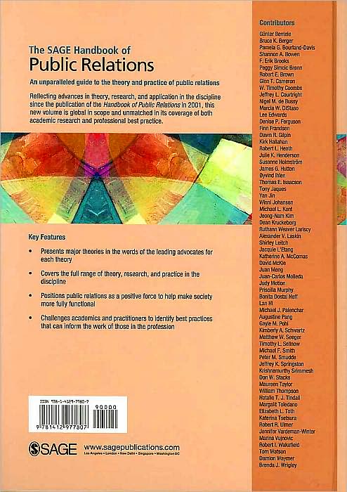 The SAGE Handbook of Public Relations