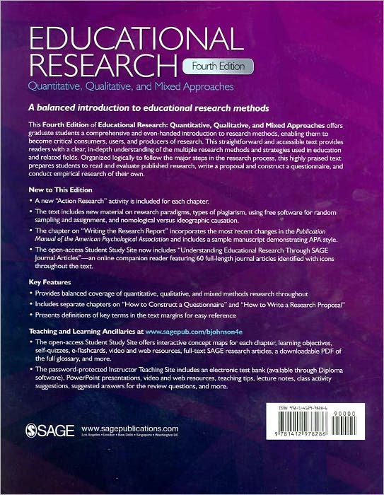 Educational Research: Quantitative, Qualitative, and Mixed Approaches