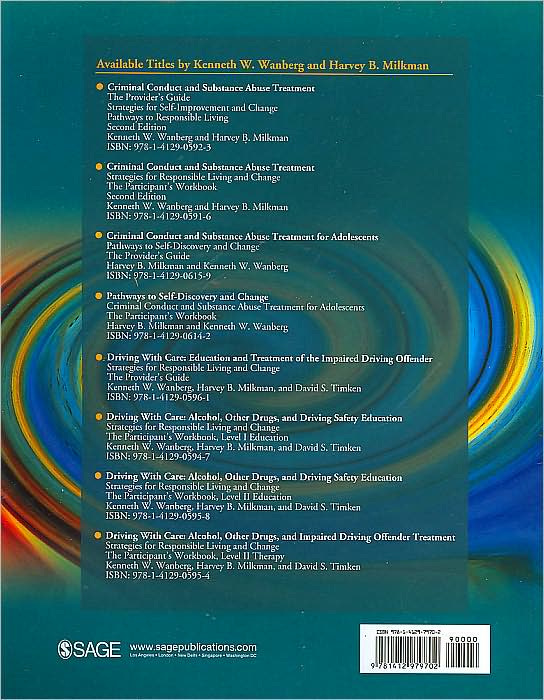 Provider's Handbook for Assessing Criminal Conduct and Substance Abuse Clients: Progress and Change Evaluation (PACE) Monitor