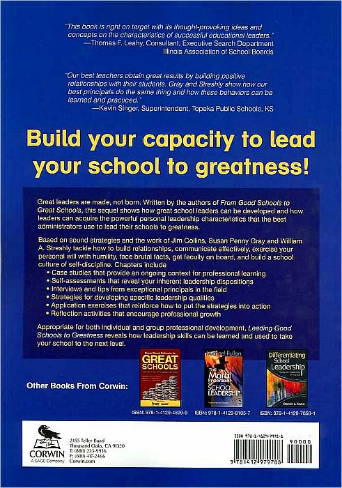 Leading Good Schools to Greatness: Mastering What Great Principals Do Well