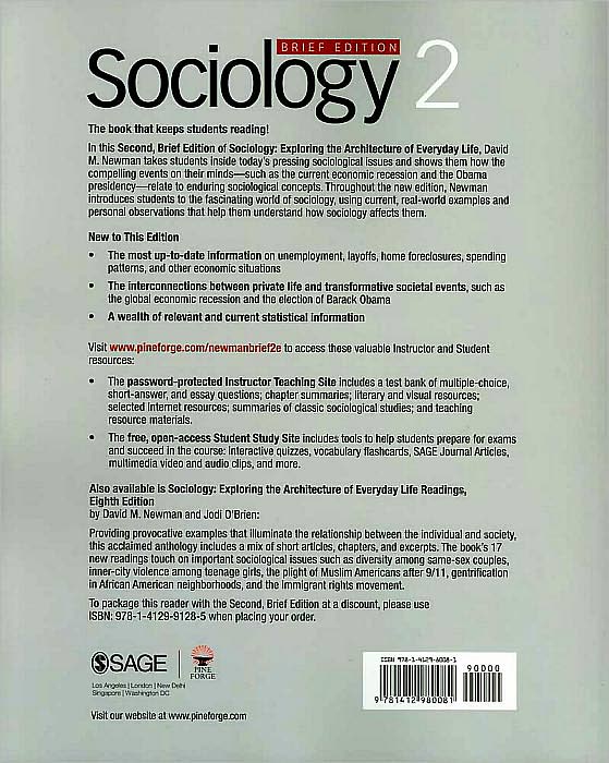 Sociology: Exploring the Architecture of Everyday Life, Brief Edition