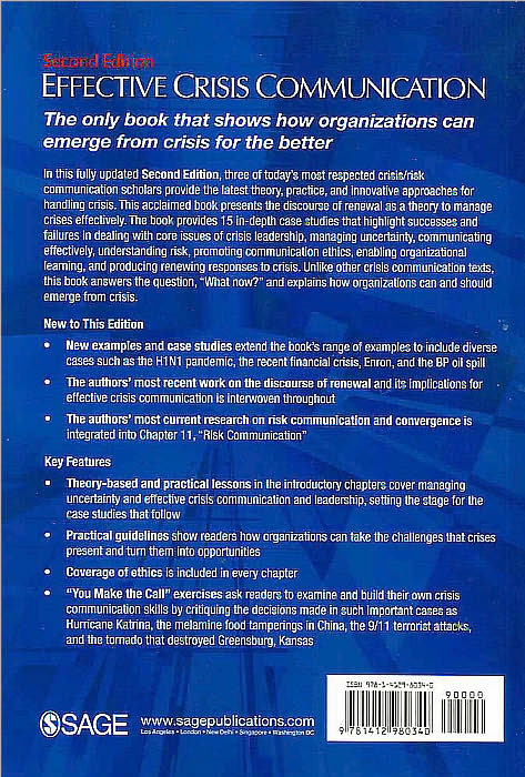 Effective Crisis Communication: Moving from Crisis to Opportunity