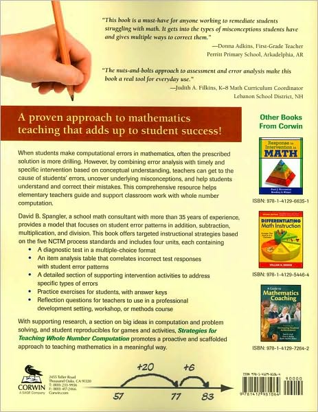 Strategies for Teaching Whole Number Computation: Using Error Analysis for Intervention and Assessment