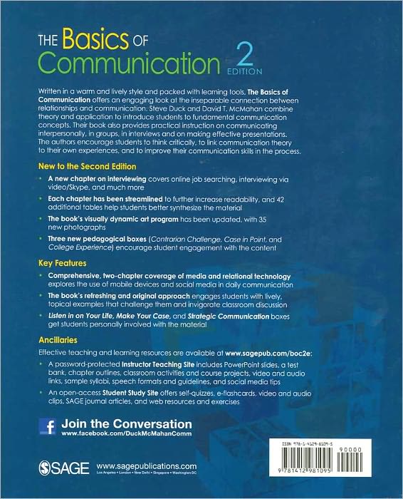The Basics of Communication: A Relational Perspective