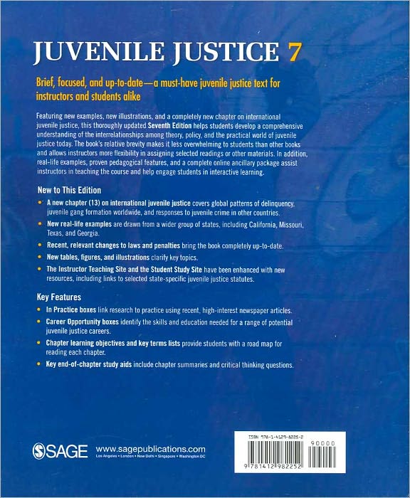 Juvenile Justice: A Guide to Theory, Policy, and Practice