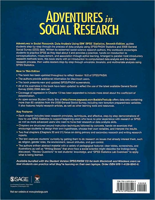 Adventures in Social Research: Data Analysis Using IBM SPSS Statistics