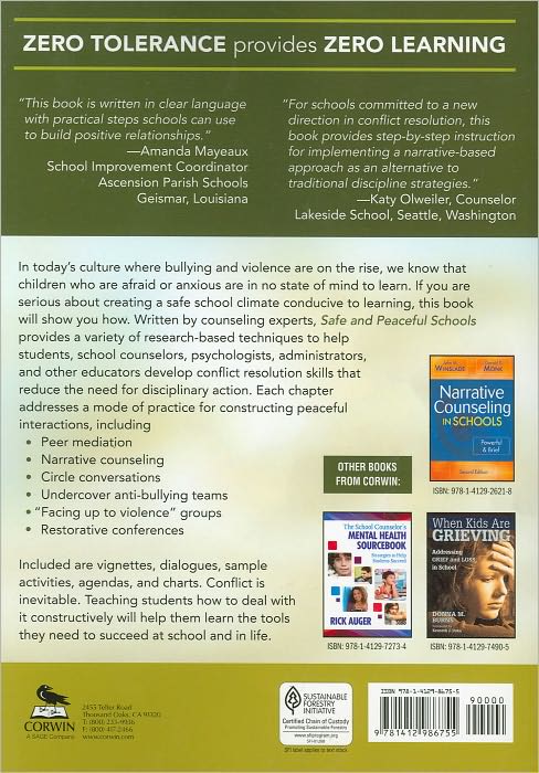 Safe and Peaceful Schools: Addressing Conflict and Eliminating Violence