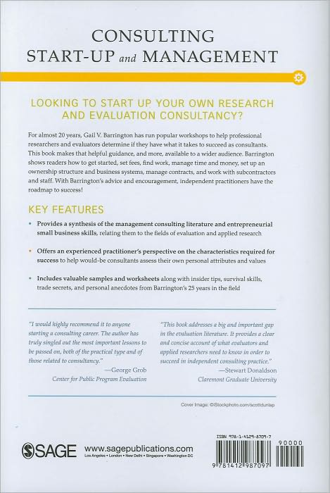 Consulting Start-Up and Management: A Guide for Evaluators and Applied Researchers