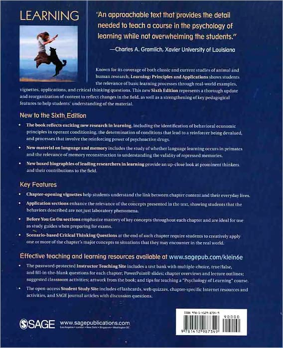 Learning: Principles and Applications