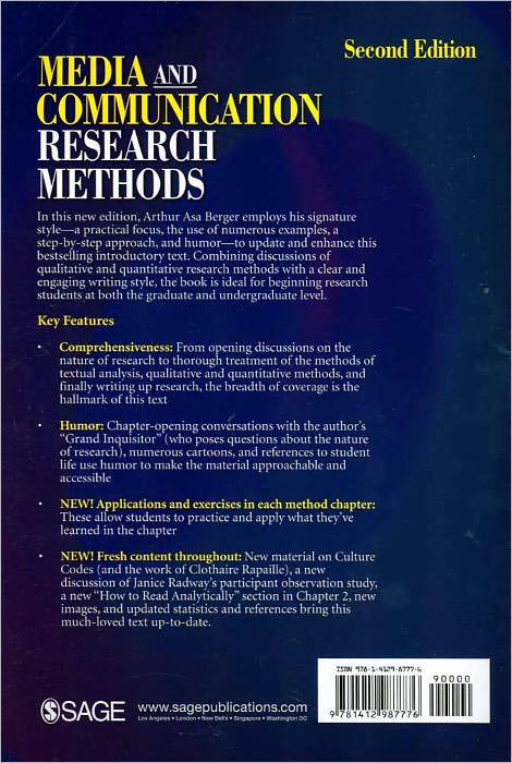 Media and Communication Research Methods: An Introduction to Qualitative and Quantitative Approaches