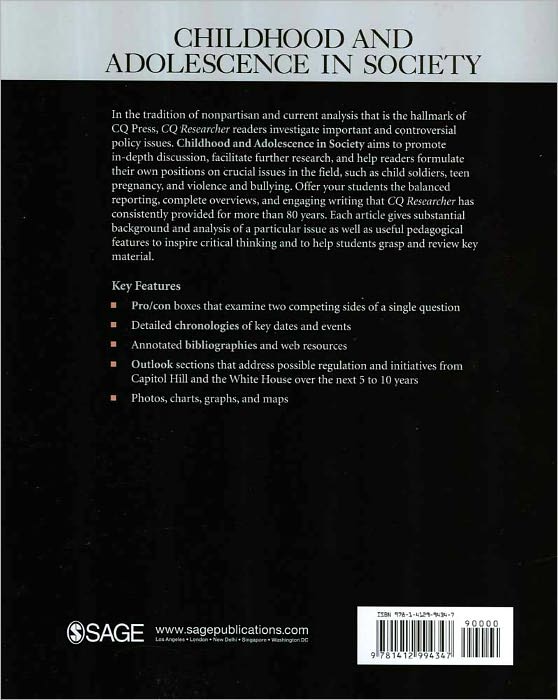 Childhood and Adolescence in Society: Selections from CQ Researcher