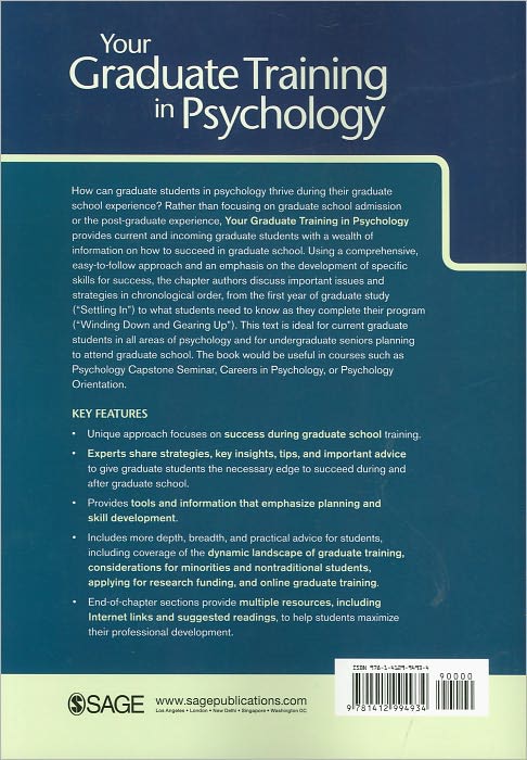 Your Graduate Training in Psychology: Effective Strategies for Success