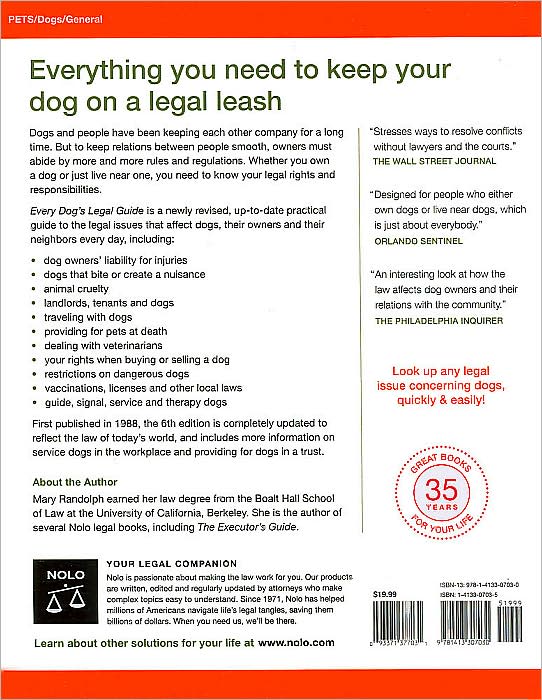 Every Dog's Legal Guide: A Must-Have Book for Your Owner