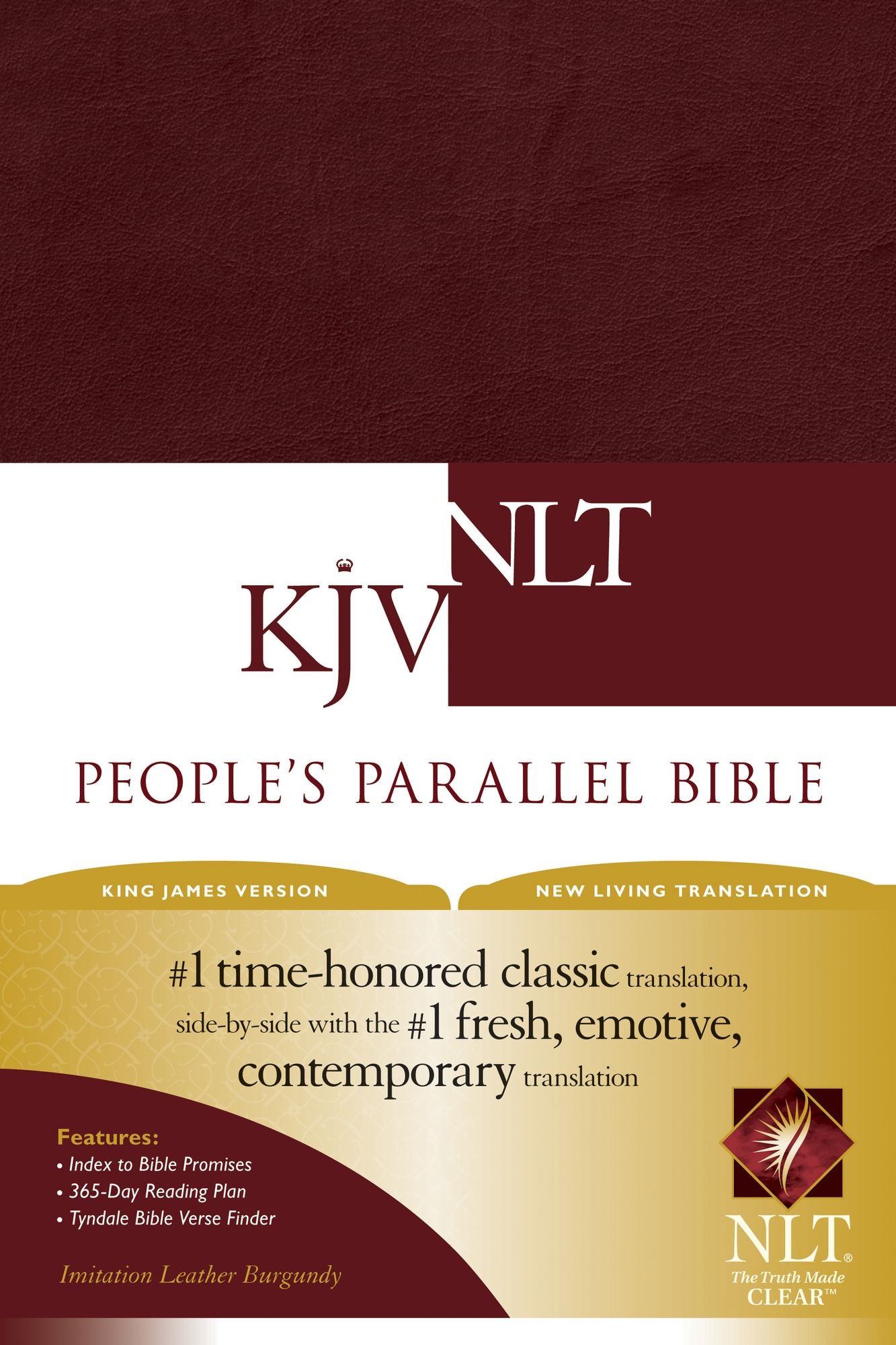 People's Parallel Bible KJV/NLT (Imitation Leather, Burgundy/maroon)