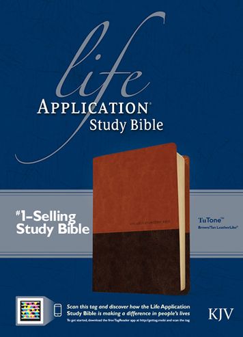 KJV Life Application Study Bible, Second Edition, TuTone (Red Letter, LeatherLike, Brown/Tan, Indexed)