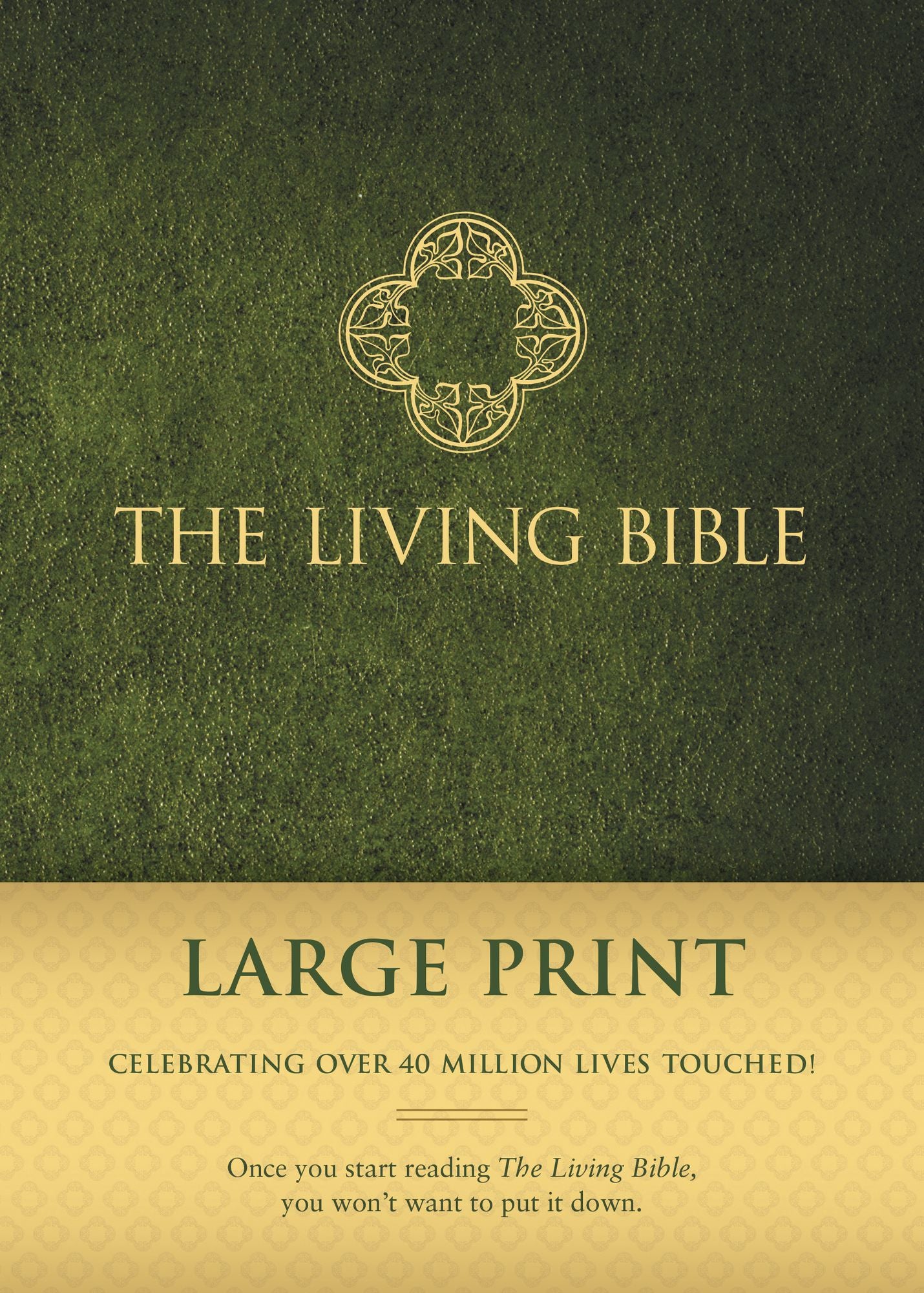 The Living Bible Large Print Edition (Hardcover, Green)
