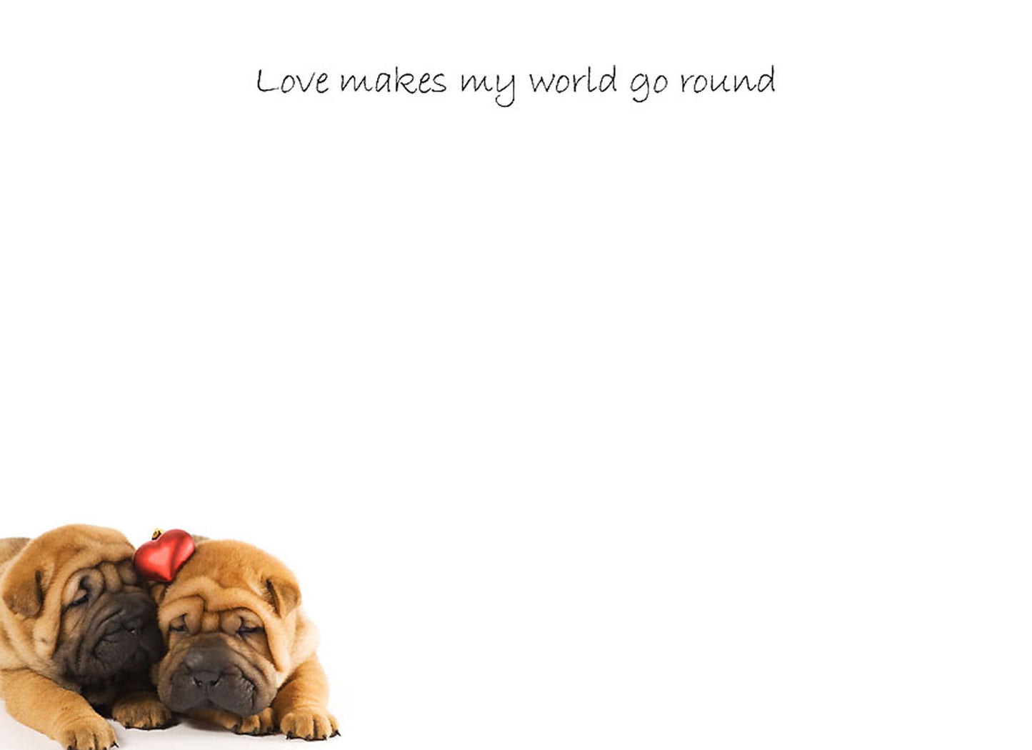 Small Tear-Off Sticky Notepads - Love Makes My World