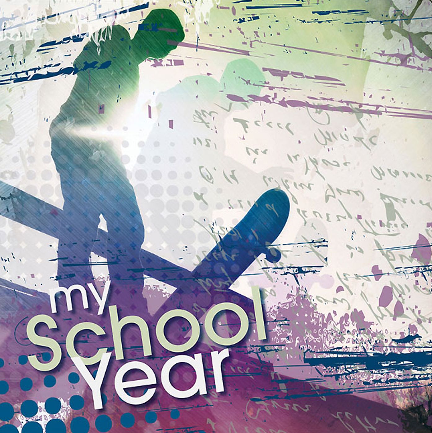 Hardcover Scrapbooking Album w/ Plastic Sleeves -- My School Year: (for Teen Boys)