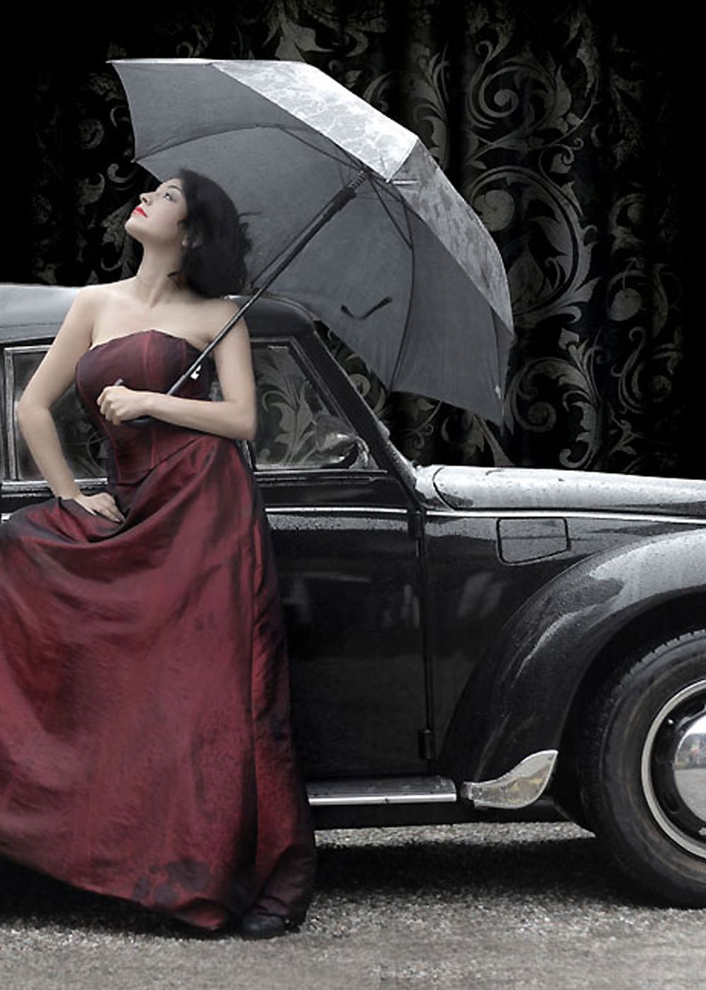 Felt Journal - Lady with Car