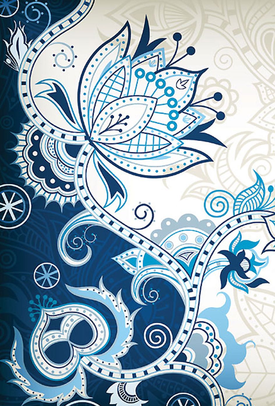 Small Hardbound Notebook - Blue Mediterranean