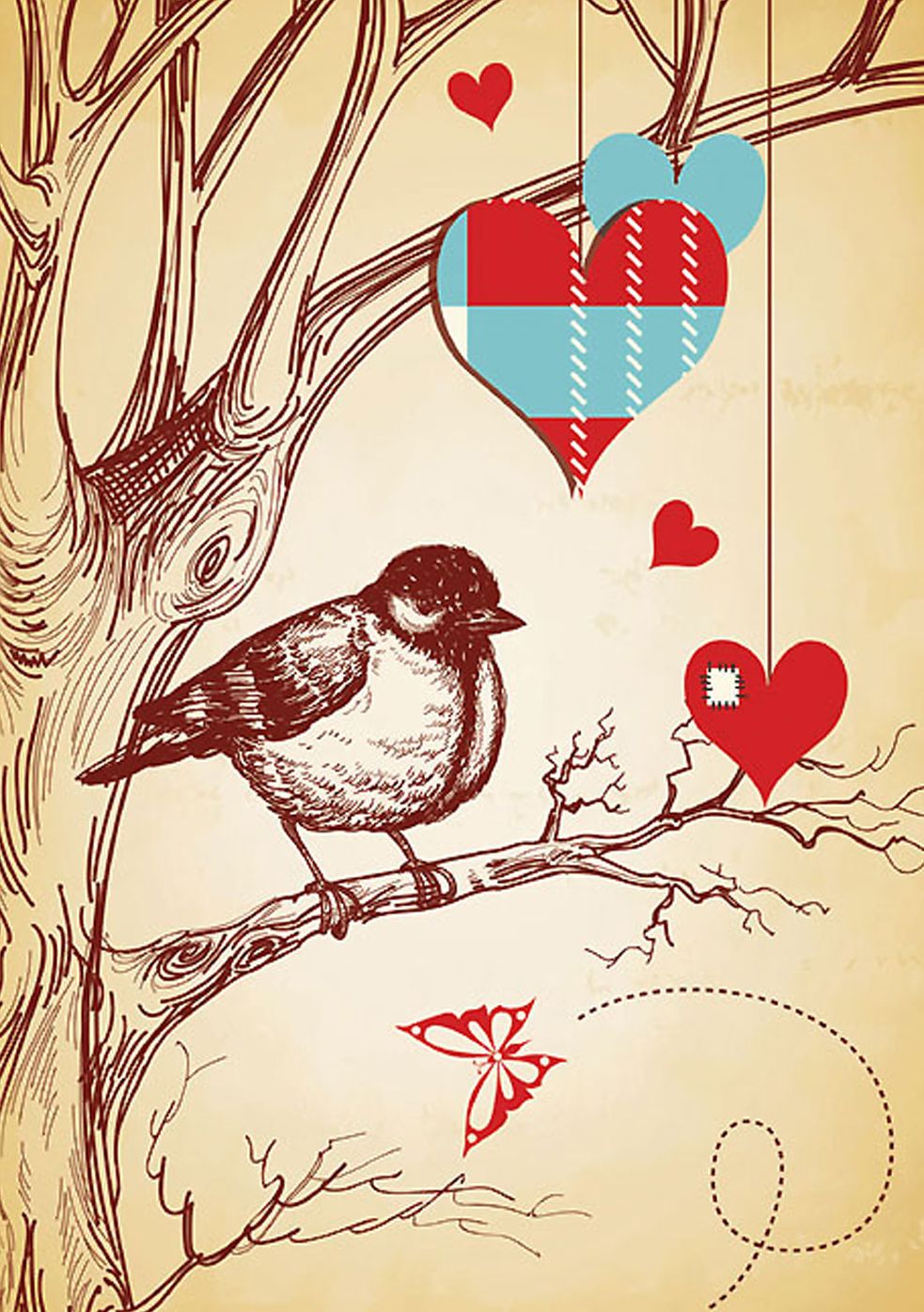 Large Elastic Journal - Hearts