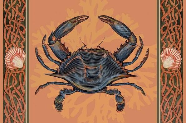 Ocean Crab Tear Off Placemat Pad
