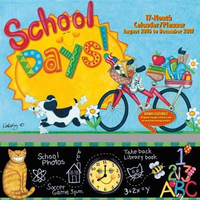 2017 School Days Wall Planner Calendar
