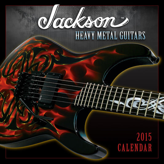2015 Jackson Heavy Metal Guitars Wall Calendar