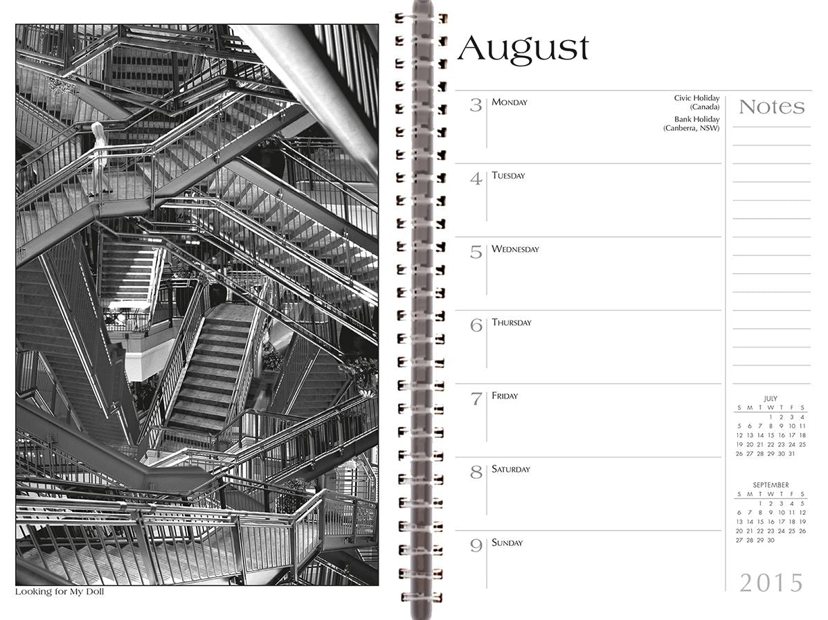 2015 Thomas Barbey: A Collection of Photomontages Weekly Engagement Calendar