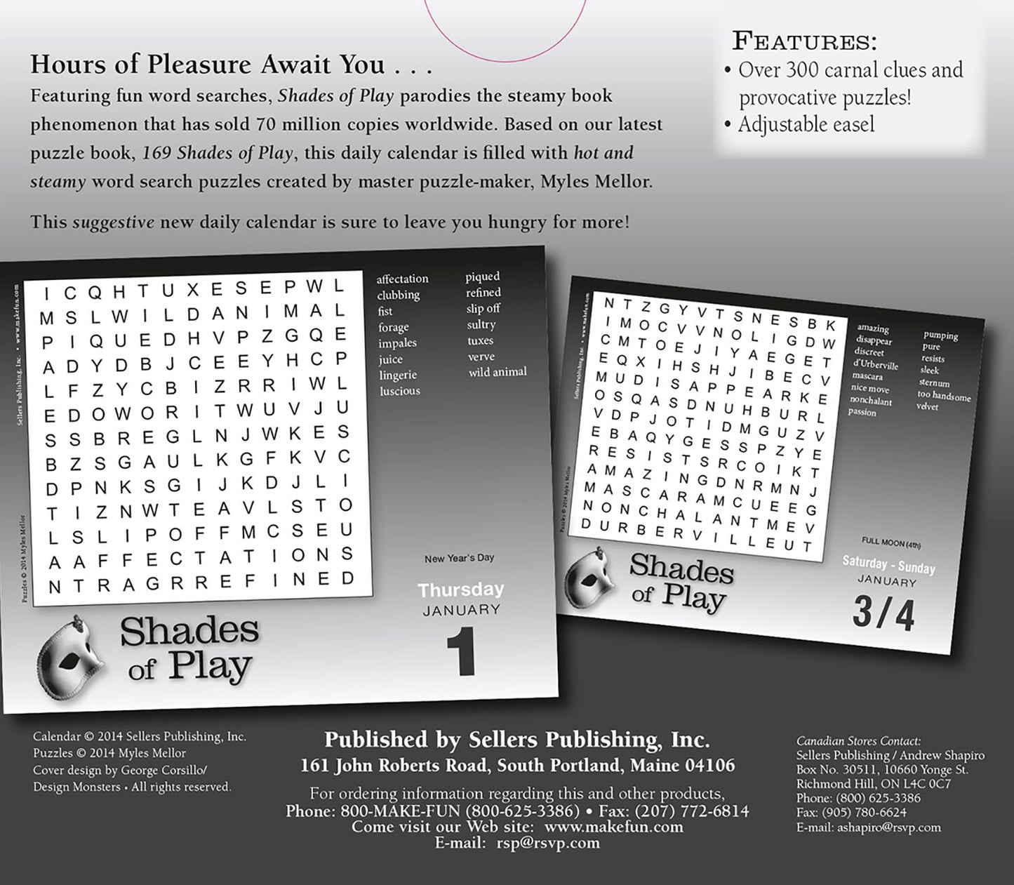 2015 Shades of Play Box Calendar