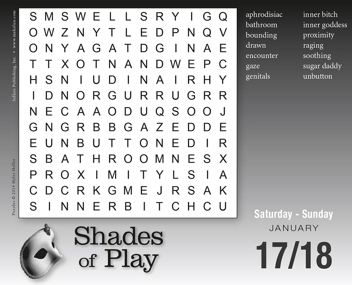 2015 Shades of Play Box Calendar