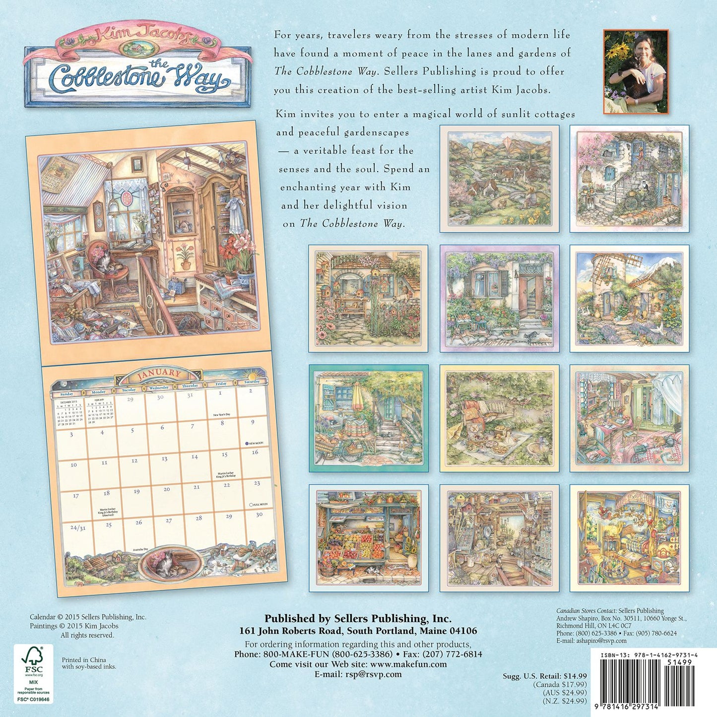 2016 Cobblestone Way, The Kim Jacobs Wall Calendar
