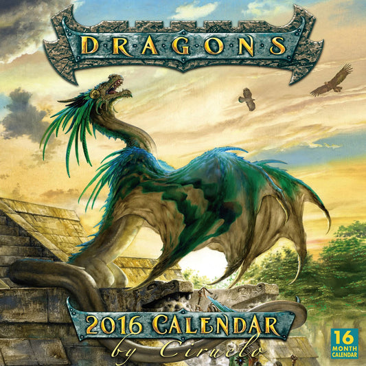 2016 Dragons by Ciruelo Wall Calendar