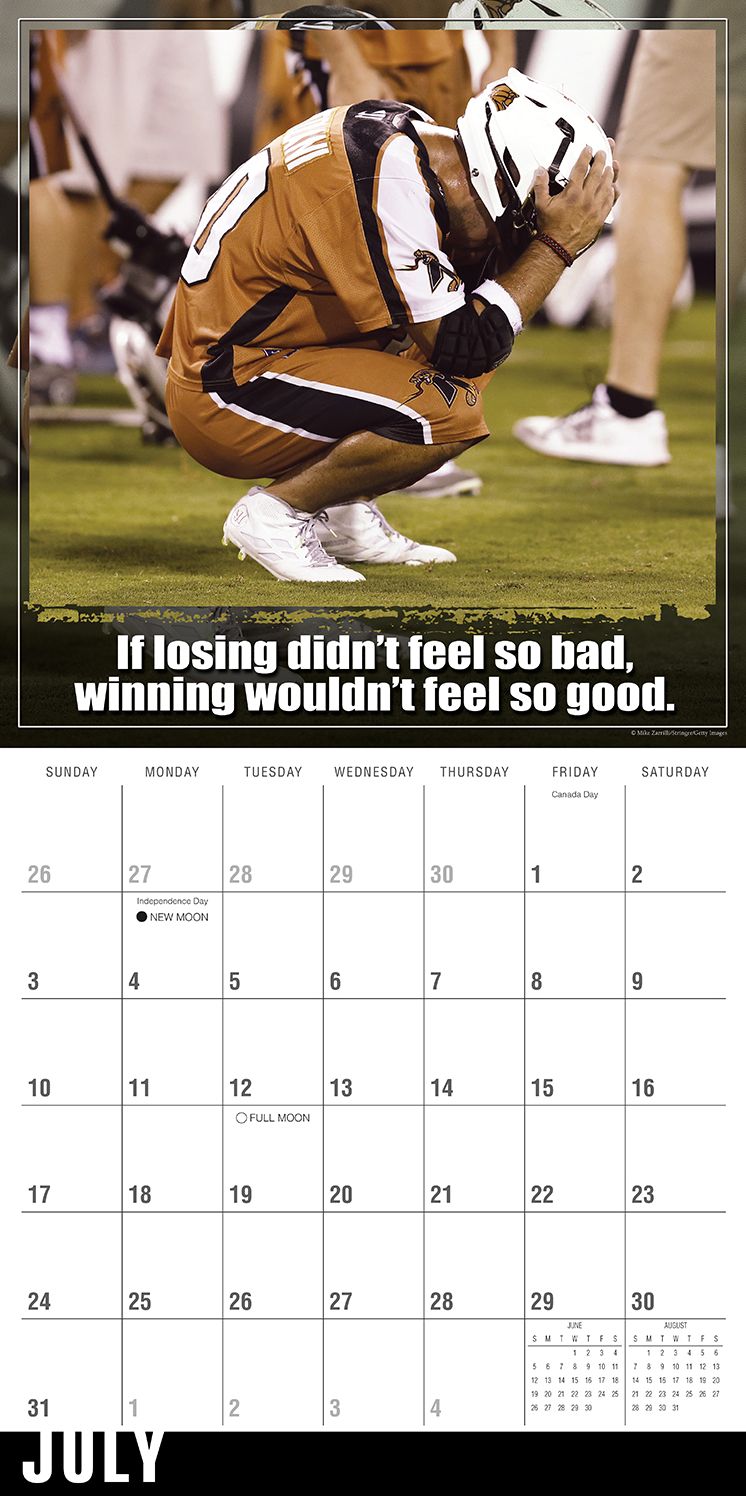 2016 Lacrosse Wall Calendar