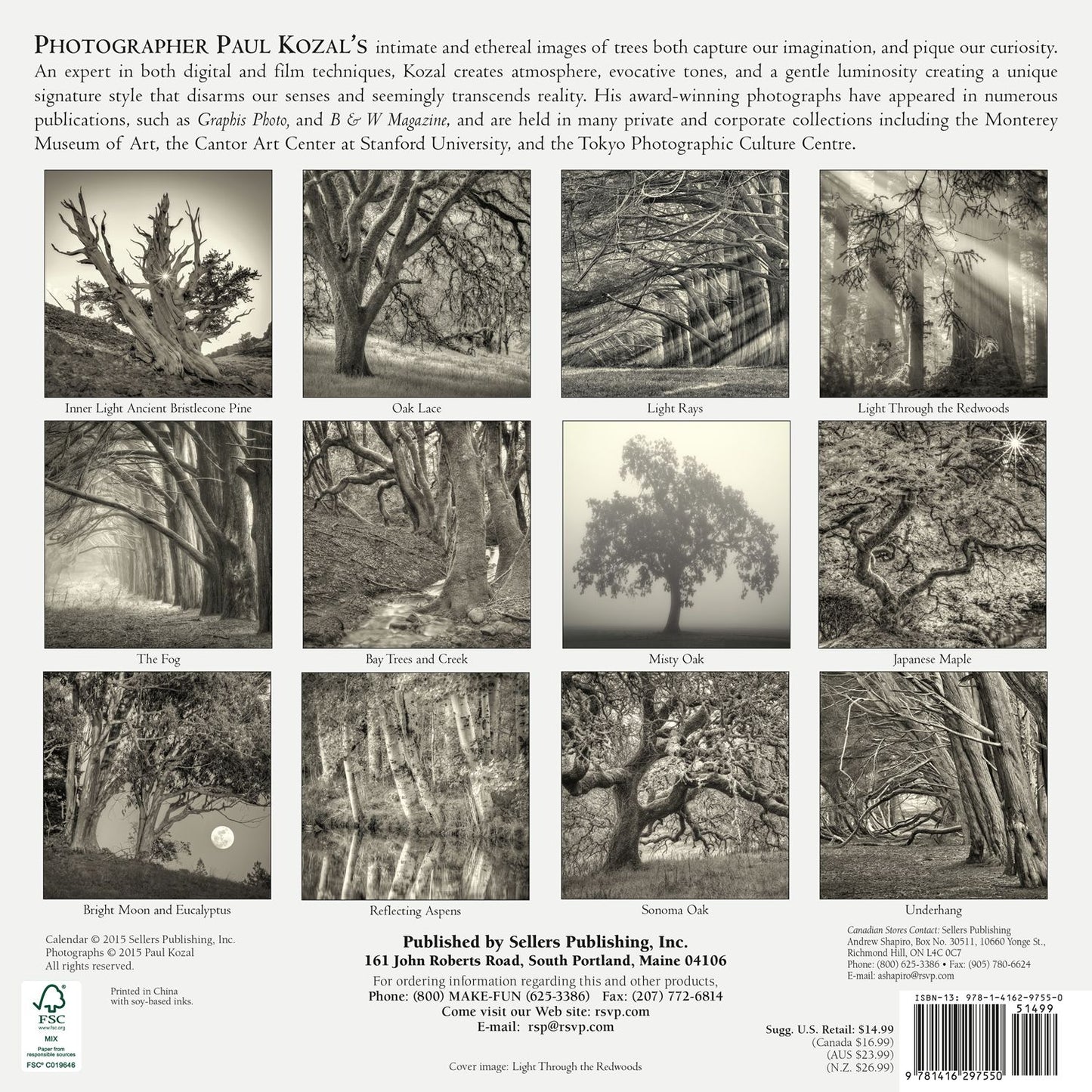 2016 Nature of Trees, The Wall Calendar