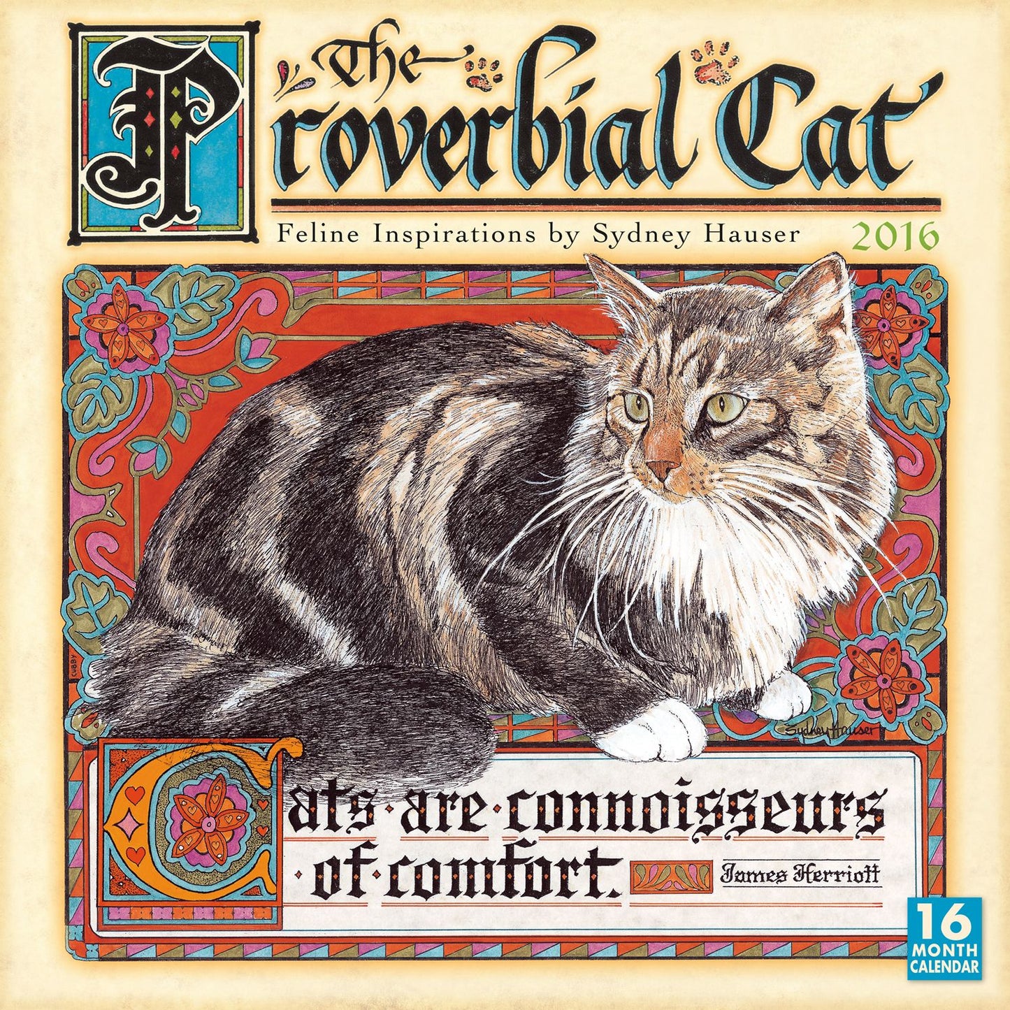 2016 Proverbial Cat Wall Calendar