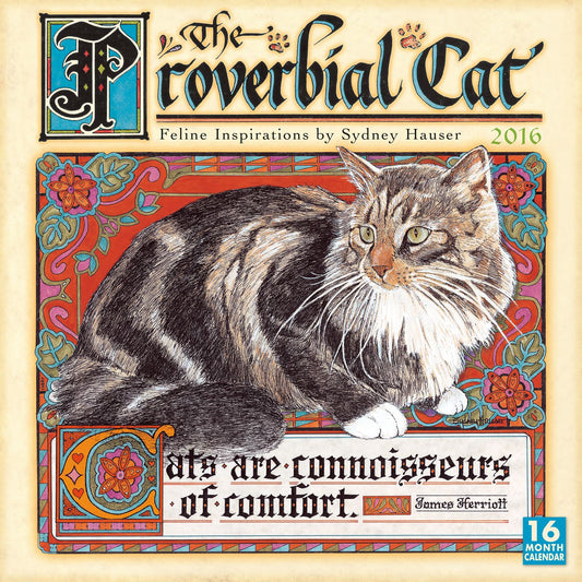 2016 Proverbial Cat Wall Calendar