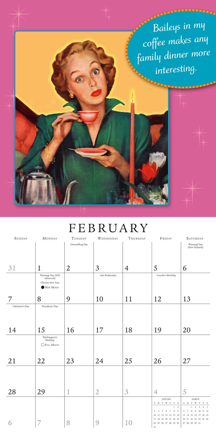 2016 Retro Mama Wall Calendar