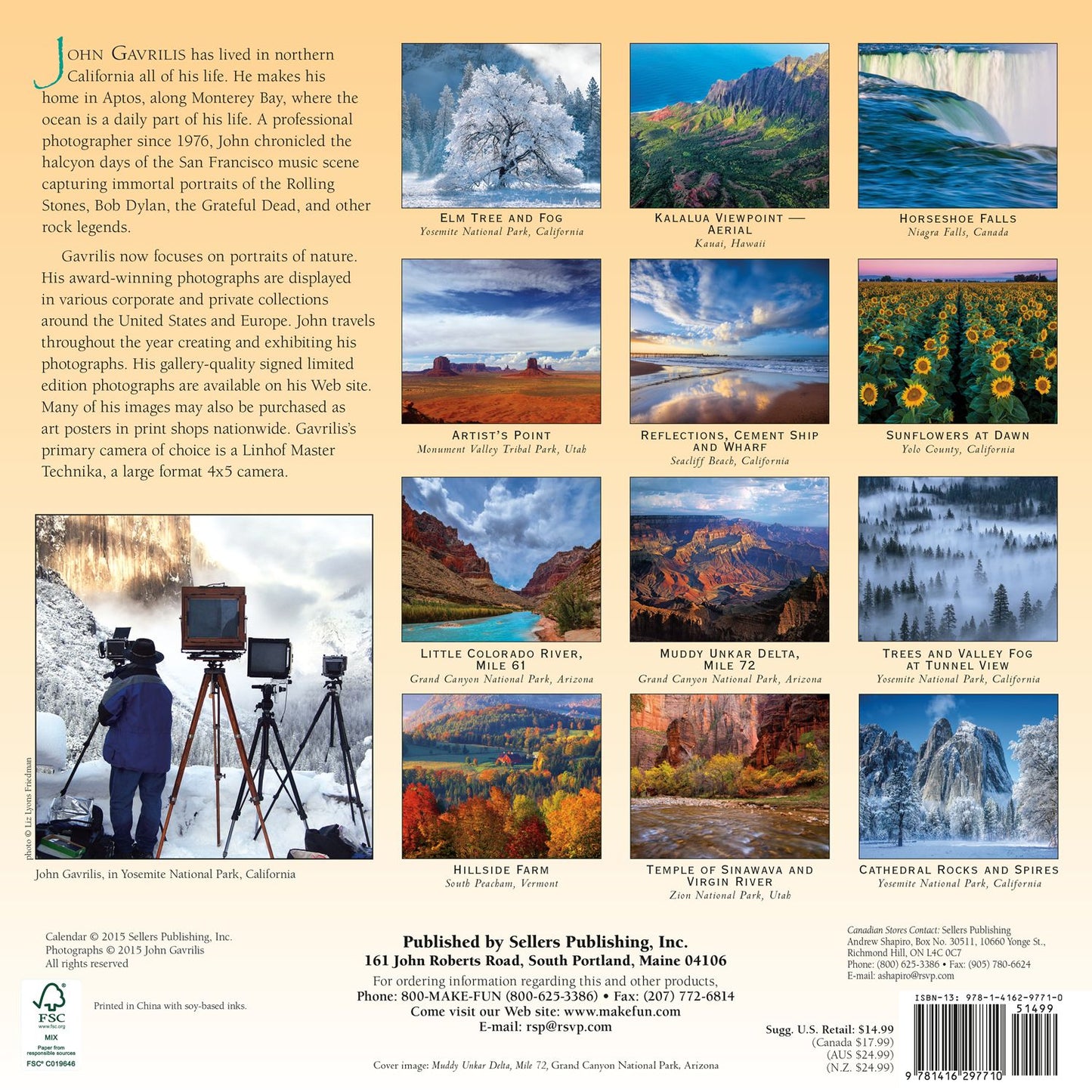 2016 Spirit of Place Wall Calendar