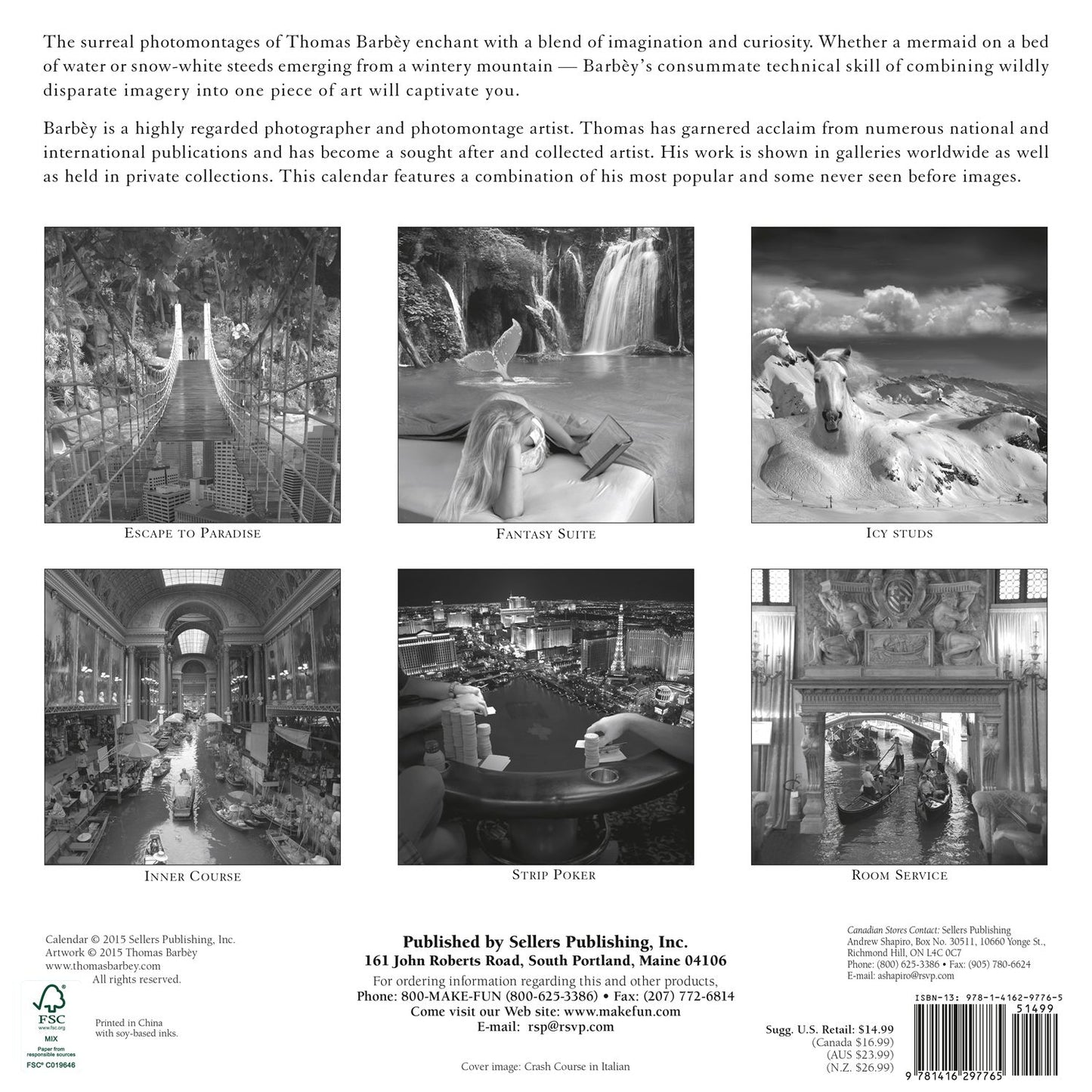 2016 Thomas Barby: A Collection of Photomontages Wall Calendar