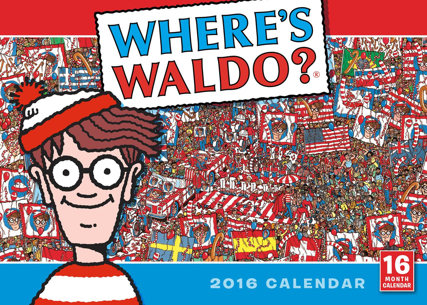 2016 Where's Waldo? Wall Calendar