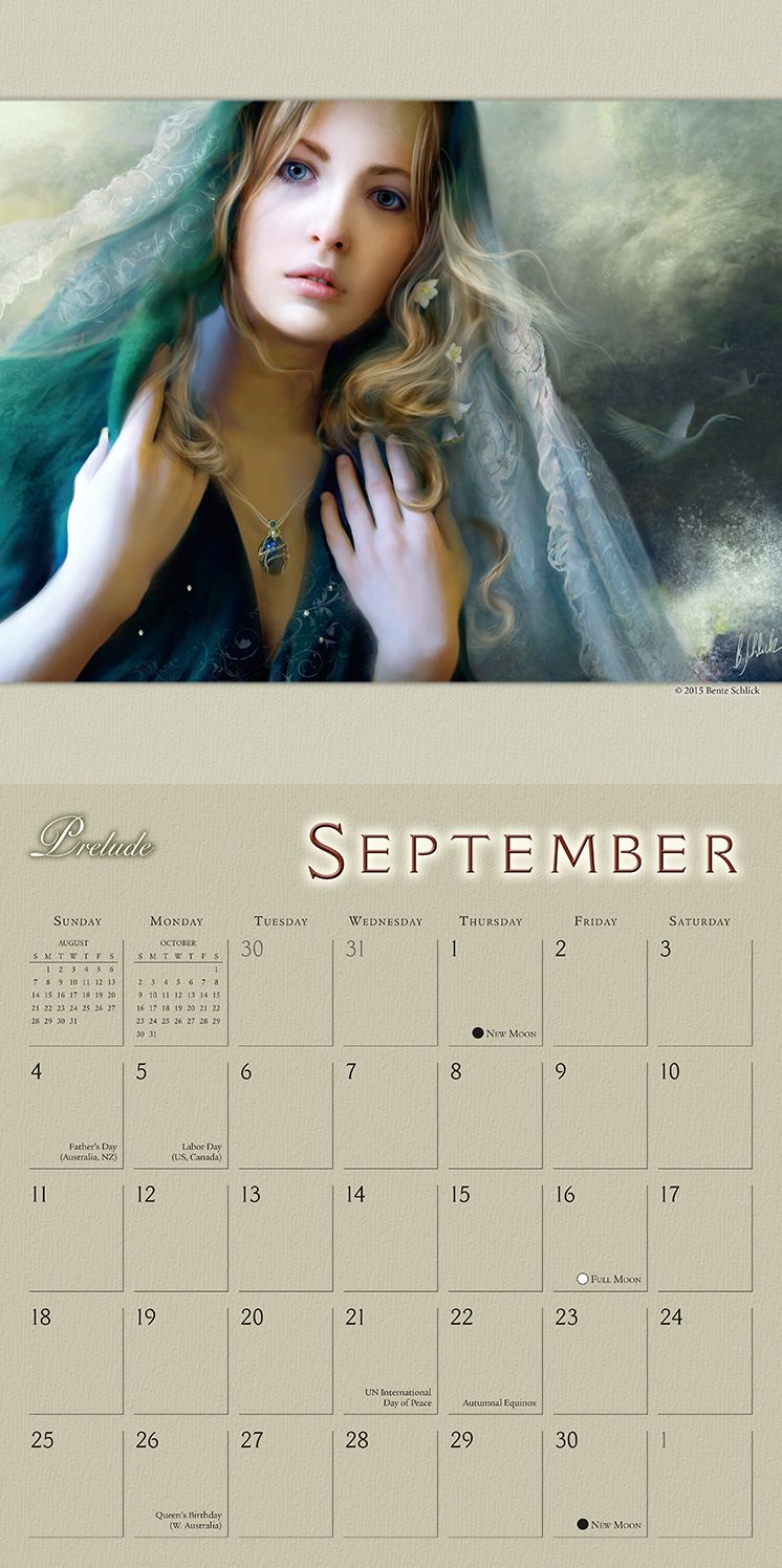 2016 Fairyland Bente Schlick Wall Calendar