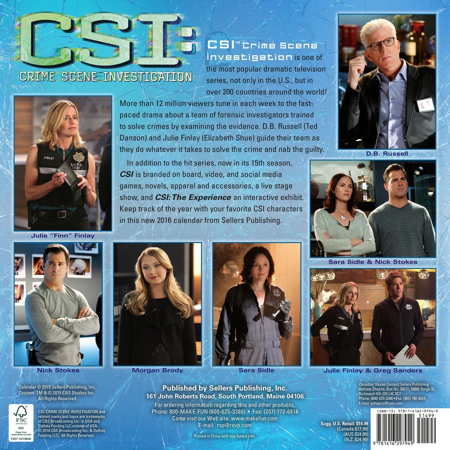 2016 CSI Wall Calendar